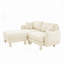 Canapé 2 places en tissu avec 2 coussins cle Boucle-196290312