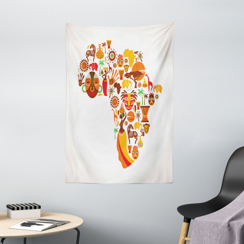 Tapisserie en polyester, H 60 po x l 40 po