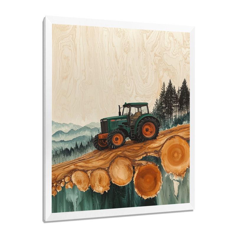 Gracelynne - paysages, art mural sur toile, H 40 po x l 30 po, Reproduction encadrée d'une seule photo, Blanc