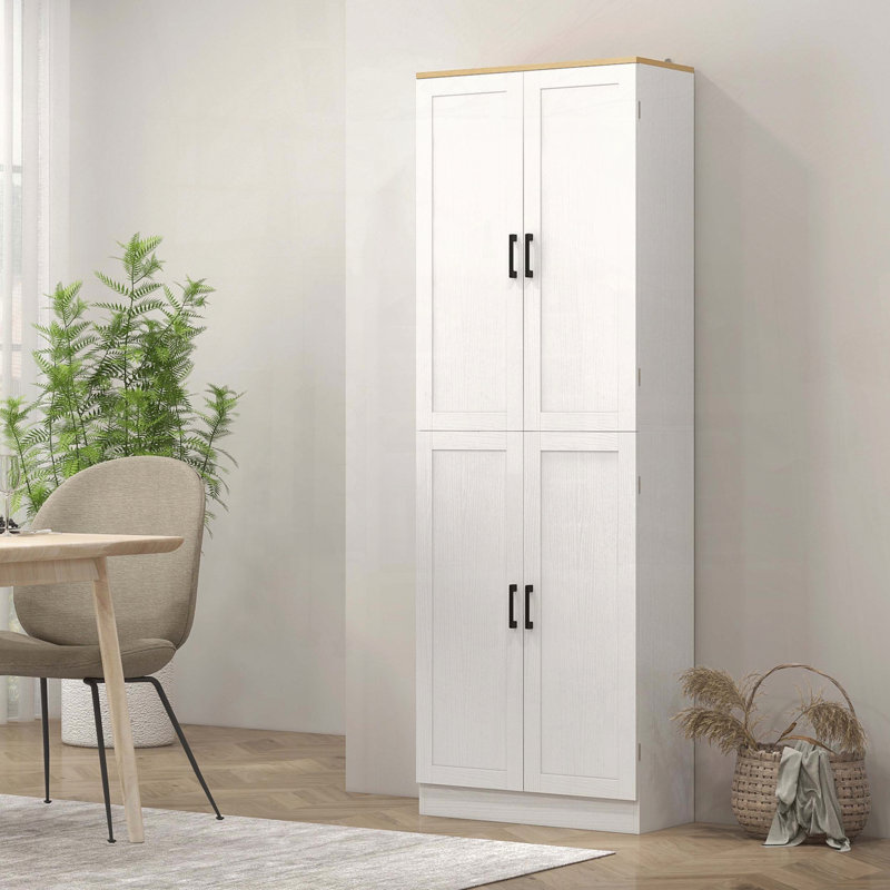 Freestanding Kitchen Pantry with Adjustable Shelves