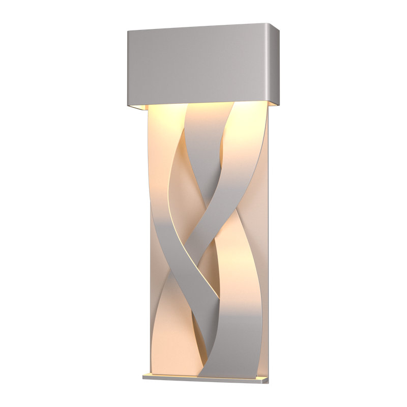 Plafonnier encastré d'extérieur Tress, H 22,9 po x l 9,5 po x P 3,7 po, Acier bruni côtier