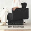 Fauteuil d'appoint pivotant noir-1340019441