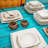 Porcelain China Dinnerware Set 24 Piece - Service for 6