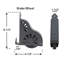 Échelle de roue amovible en bois 9,92 pi Red Oak-34637991-35267874-35267872