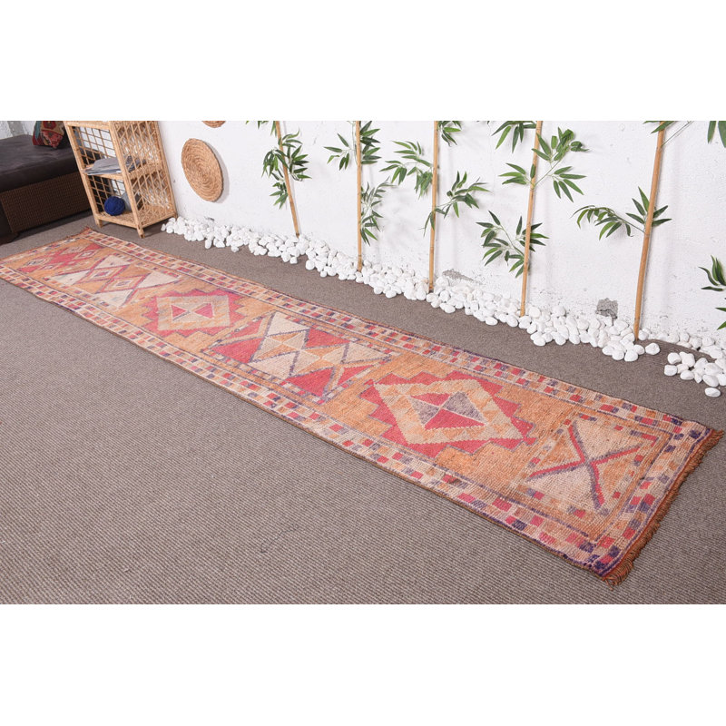 Tapis de couloir, tapis rétro, tapis Anatolian, tapis Boho, tapis de cuisine rose, tapis turcs, tapis tissé à la main