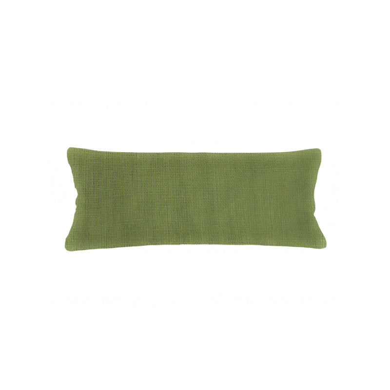 Oreiller en lin So So So, Housse de coussin seulement - sans coussin, Vert, H 14 po x l 40 po
