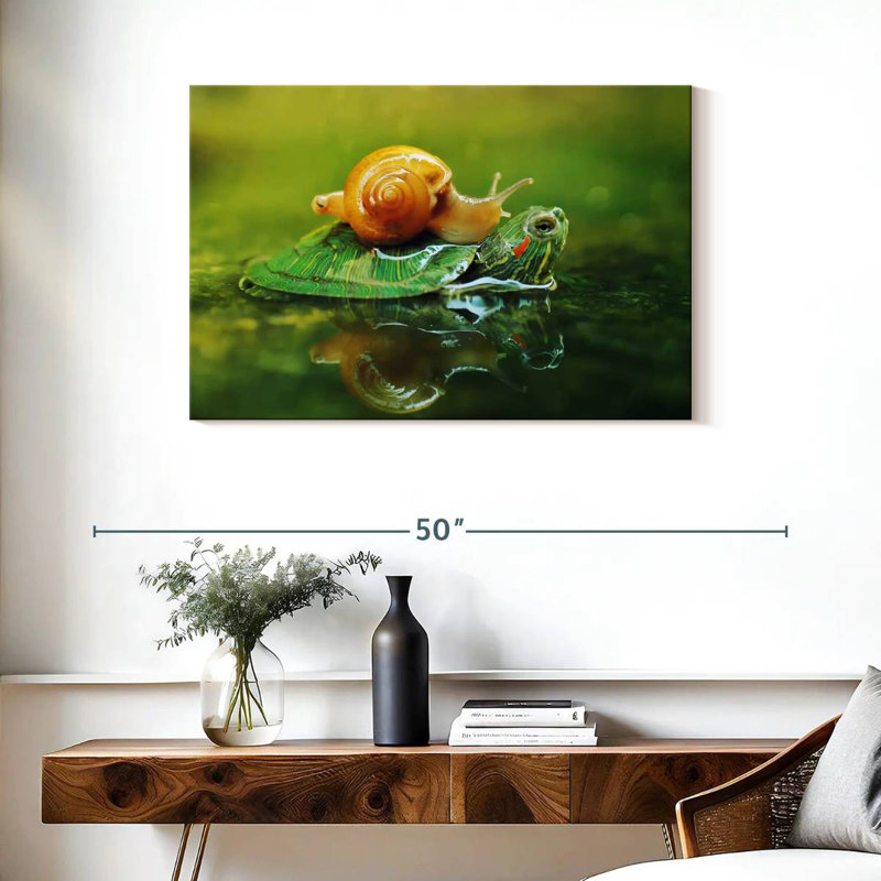 Brampt Snail On Turtle, 24" H x 36" W