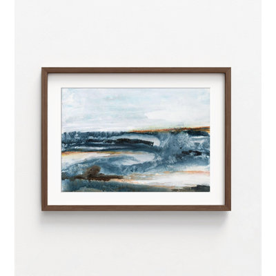 «Ocean Blues I» par Lila Bramma, reproduction de l'océan Bhagirathi, Bhagirathi bleu, peinture de l'océan profond, impression d'art marin, reproduction de peinture à l'huile nautique