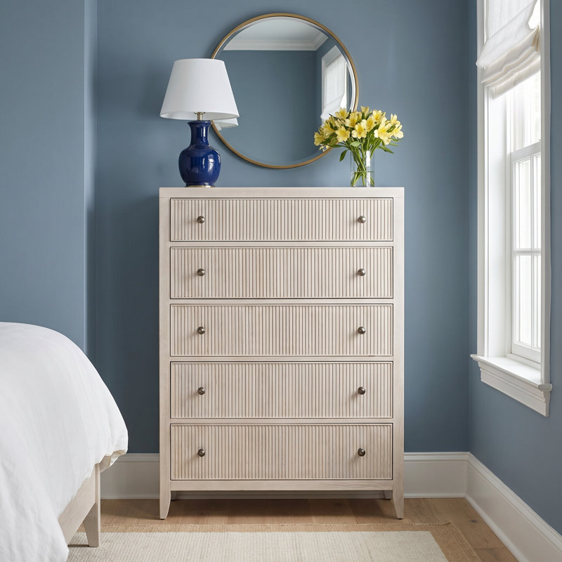 Caterina 5-Drawer Chest, Skylark