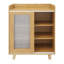 Organisateur de rangement de cuisine sur pied au sol couleur noyer-853832677