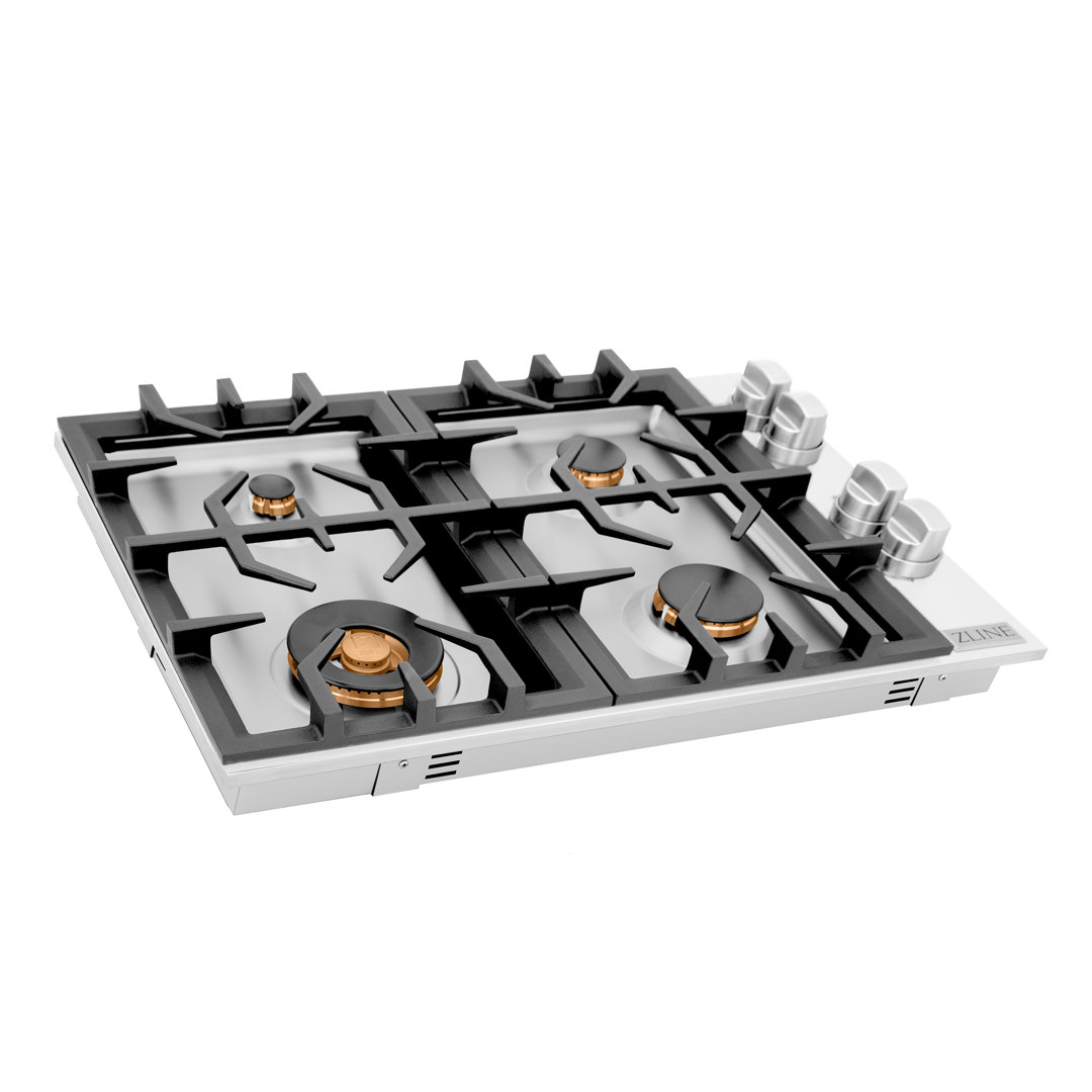 ZLINE 30 In. Gas Cooktop with 4 Gas Burners ZLINE Appliance 