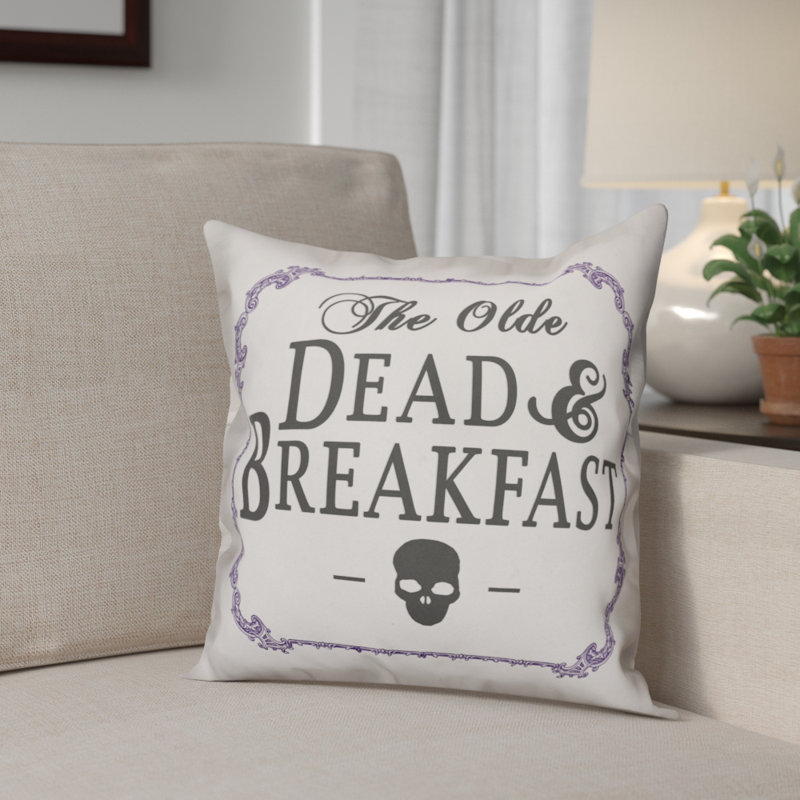 Scroll Border Throw Pillow, Indoor