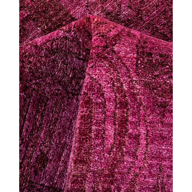 Tapis rose / gris sur mesure 6 pi 2 po x 8 pi 10 po Overyed