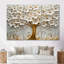 White Basswood Blossoms Tree I - Tree Cherry Blossom Wall Art Print Set-107199445-107199450