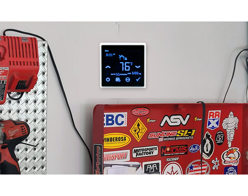 Chaufferette murale Lpw Eco2S 120V 2750W avec contrôleur programmable Eco Pro 7 jours, colombe blanche