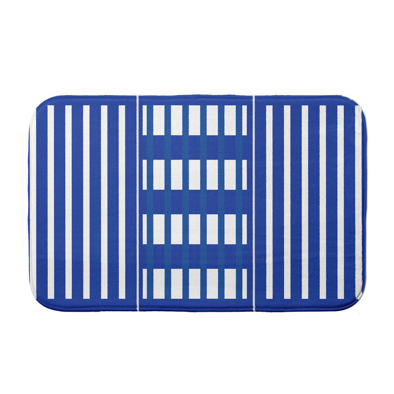Tapis pour salle de bain Naomi, Royal, l 21 po x L 34 po