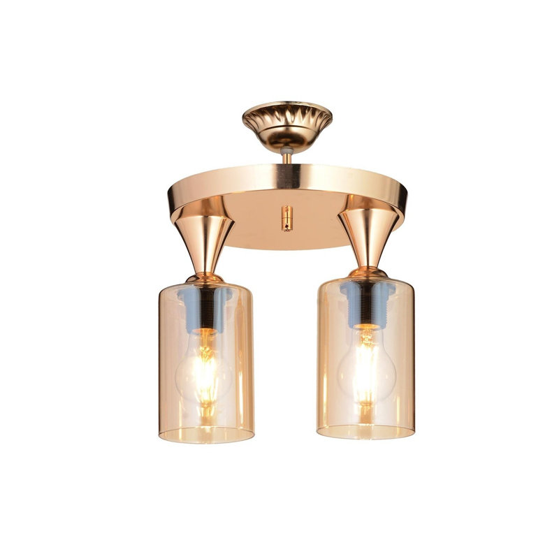 Plafonnier semi-encastré 2 lumières 11,81 po