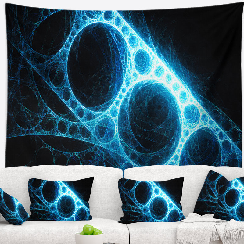 Abstract Polyester Tapestry, 32" H x 39" W