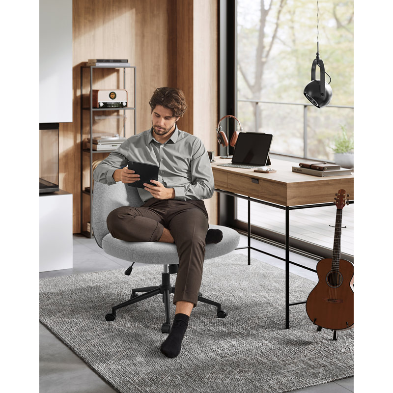 Ruthy Cotton Blend Office Chair, Gray
