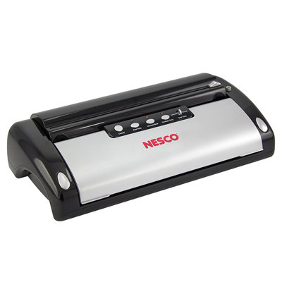 Nesco Food Sealer with Roll Storage and Bag Cutter