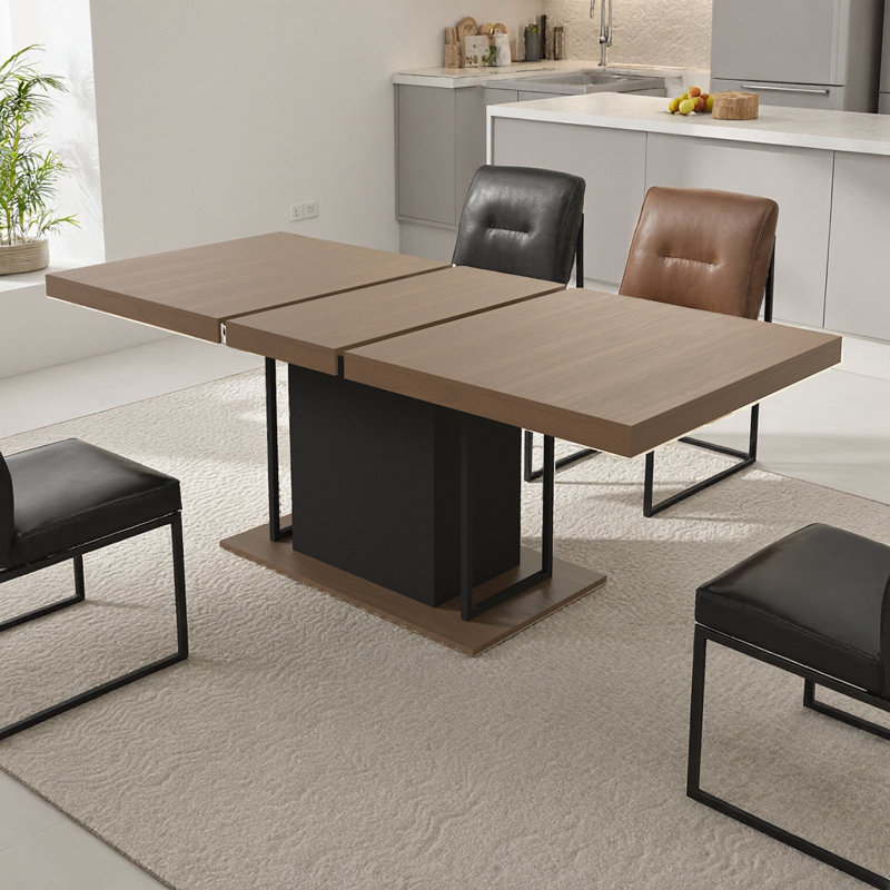 White Oak Extendable Dining Table for 6-10 Guests | 160-200 cm Rustic Charm, White