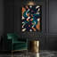 «Abstract Shapes 77», art mural sur toile grise-1986970552