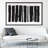 Monochrome Rhythms, Hand Painted Canvas