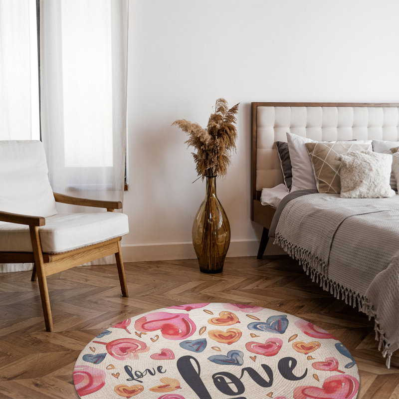 Tapis tressé Valentin, Rond 5 pi