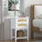 Ariyona 28"H Nightstand White bed table with 2 Drawers for Living Room