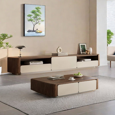 Modern Simplicity TV Stand and Coffee Table Set