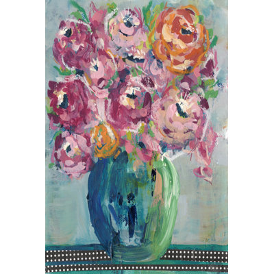 Feisty Floral II by Regina Moore - Wrapped Canvas Painting