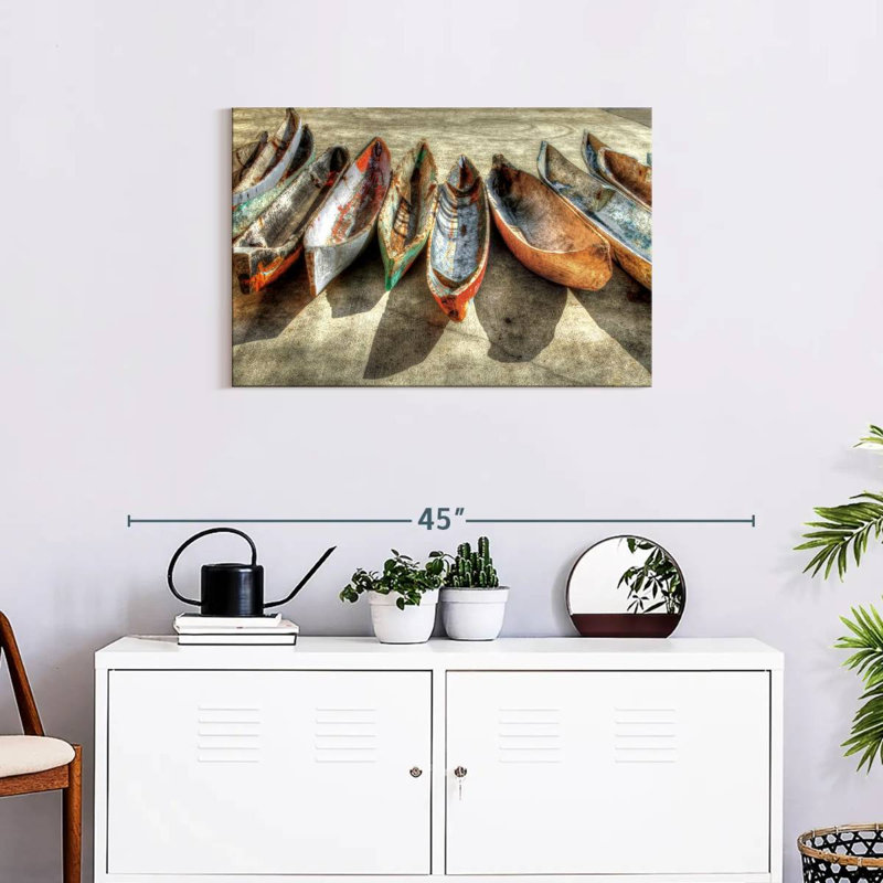 Mehar Canoes, 20" H x 30" W