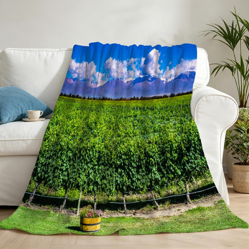 Jeté polaire jaune en flanelle ultra douce, Throw 50" x 60"
