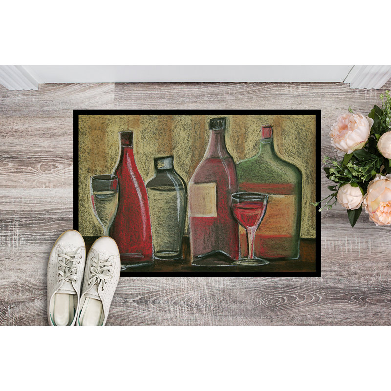 Paillasson d’extérieur antidérapant tonica Wine, Rectangle 2 pi x 3 pi