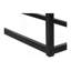 Accent Table, Console, Entryway, Narrow, Sofa, Brown Laminate, Black Metal, Contemporary, Modern
