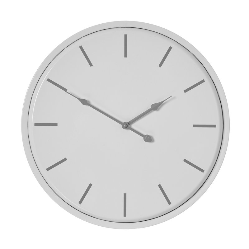 Anetia Wall Clock, Light Grey, Medium
