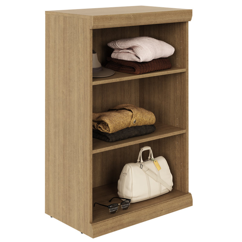 Mosaics 3-Shelf Modular Closet Organizer, Brown