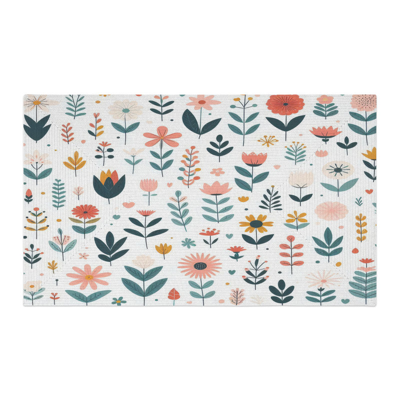 Tapis tressé Nature’s Petals, Rectangulaire 3 pi x 5 pi