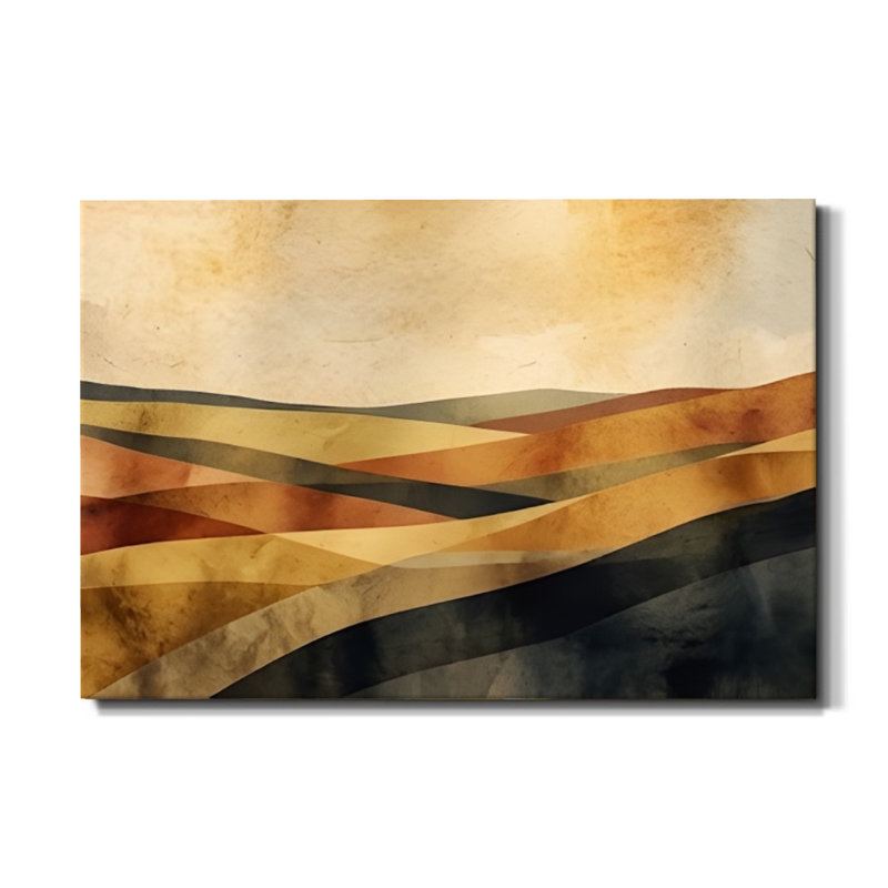 «Flowing Symphony», art mural moderne sur toile