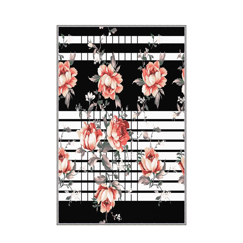 Premium Hall Carpet, 3D Digital Printed, 39.4 x 59.1 Inches | 100% Polyester, Antibacterial, Non-Slip Underside | Pile Height: 0.04 Inches, Machine Washable, Ideal for Living Room & Entryway Decor