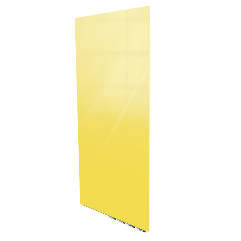 Tableau blanc mural en verre Aria, 96 po x 48 po, Beige
