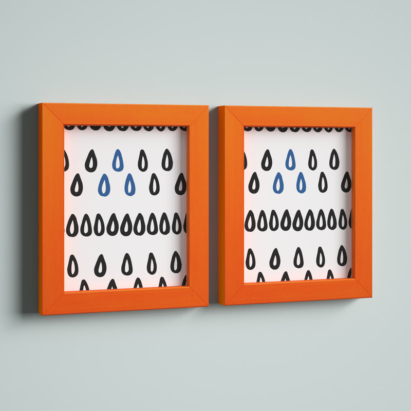 Ensemble de cadres photo Fernald, 5 po x 7 po, Orange