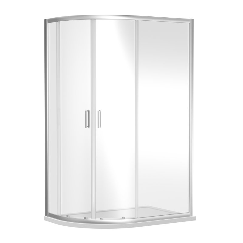 Rene Offset Quadrant Shower Enclosure 1850 x 1180 mm, 185cm H x 118cm W x 78cm D