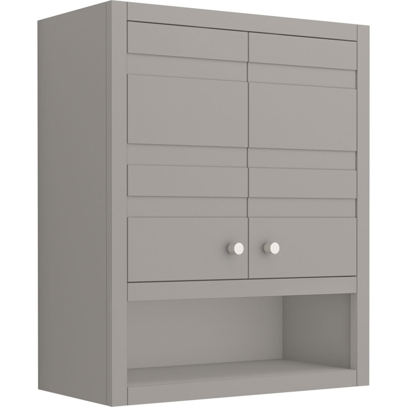 Helst 28-In X 24-In Wall Cabinet, Mohair Gray