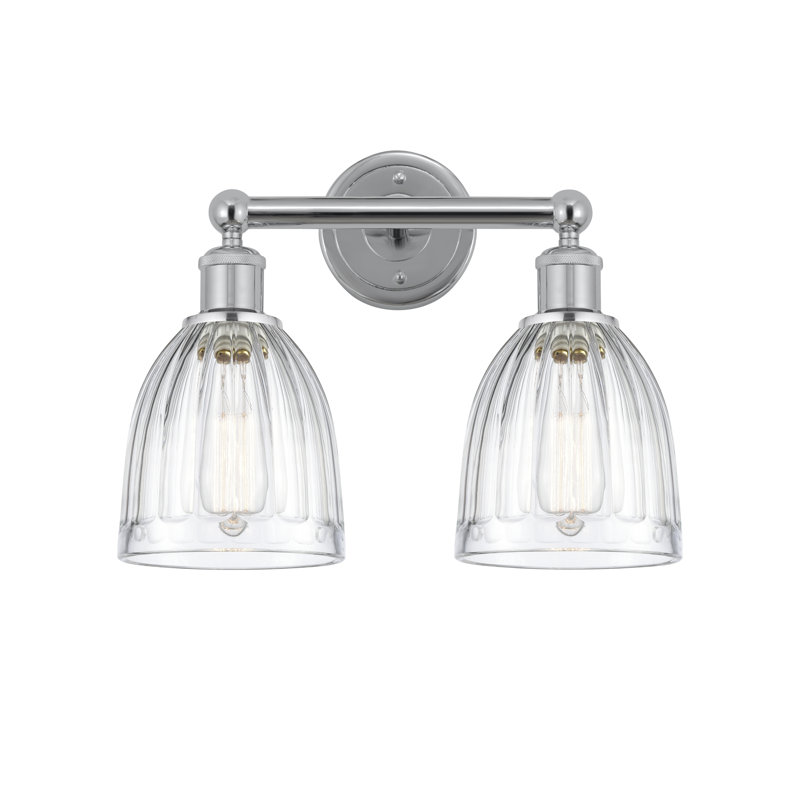 Radegonde 2 - Light Dimmable Vanity Light, Clear, Polished Chrome