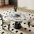 Black Round Sintered Stone Dining table-1056162785