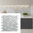 Bristol 12" x 12" Natural Stone/Glass Brick Joint Mosaic Tile-40640754