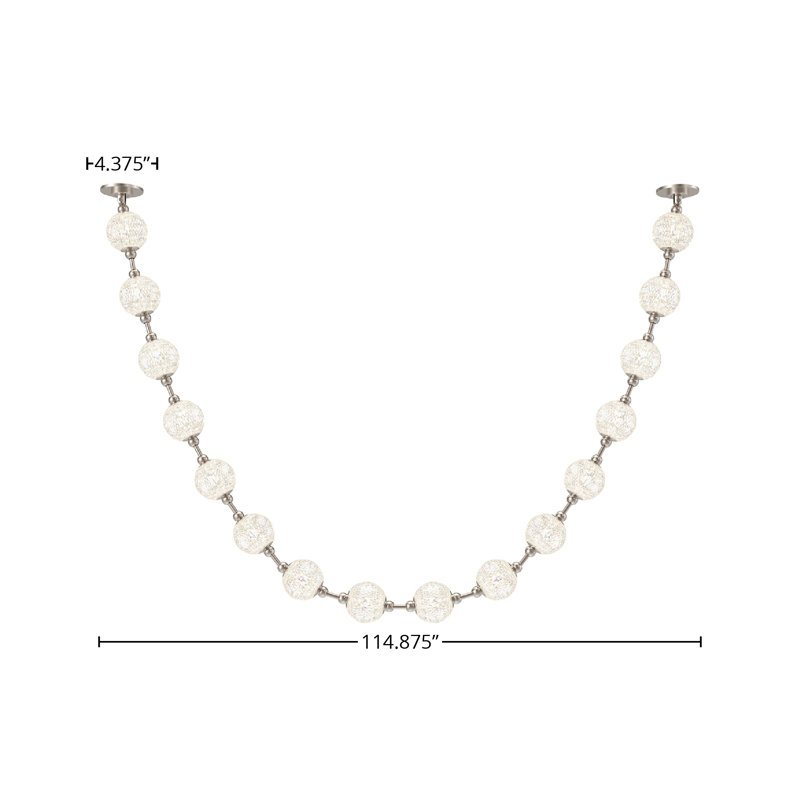 Marni 16 - Light Unique/Statement Pendant, Polished Nickel