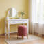 Solid Wood Accent Stool-2084403362