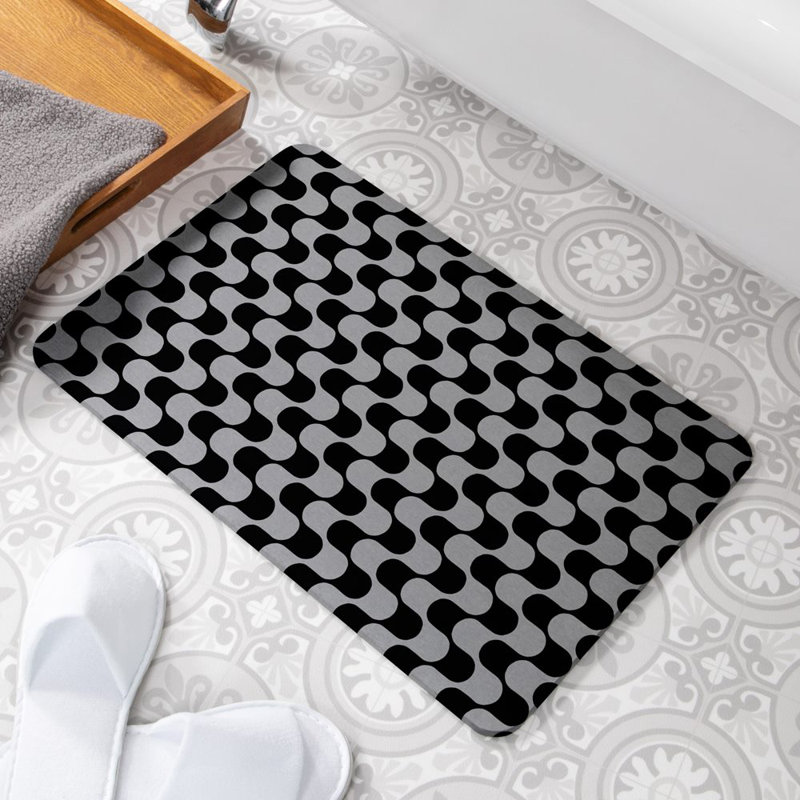 Non-Slip Shower Mat, Grey